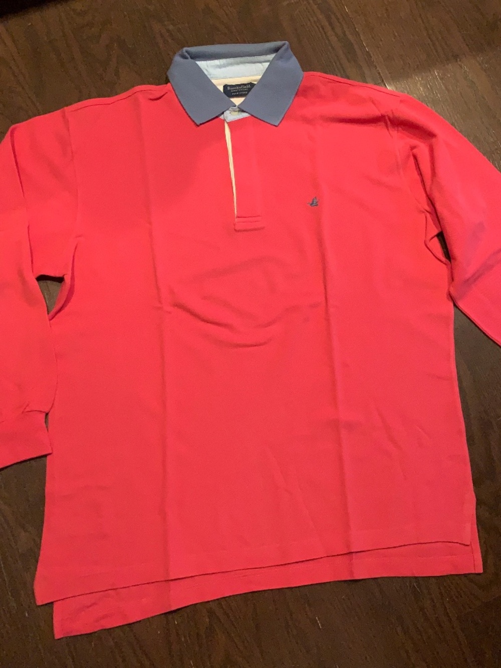 Brooksfield Men's long sleeves knit polo top